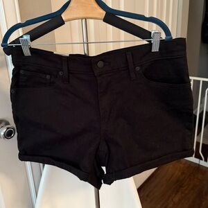Levi's Women's Black Denim Jean Shorts size 12 size 31